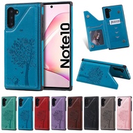 Cover Samsung Galaxy Note 10 Note 10 Plus Leather With Card Slot Note 9 Note 8 Phone Casing