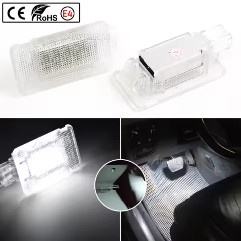 2Pcs Canbus Led Luggage Compartment Trunk Boot Light Courtesy Footwell Interior Lamp For Volvo C30 S