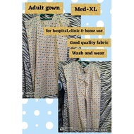 Patient gown Adult for clinic,home use med-xl