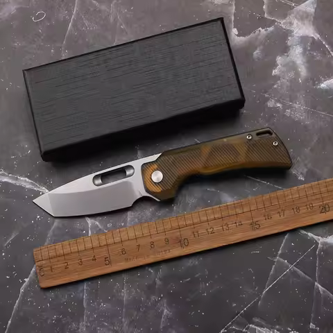 Wing Dragon 14C28N/K110 Steel PEI Handle Folding Knife Outdoor Survival Camping Fishing Multi functi