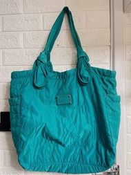 包SF*Marc By Marc Jacobs Tote Bag 經典手袋 水藍色 Tiffany blue色 鐵牌 classic hand bag 側咩 手挽 黑白 logo monogram 書