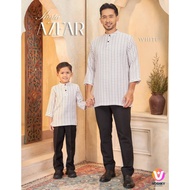 KURTA AZFAR LENGAN 3 SUKU KURTA WINDOWPANE CHECK AYAH & ANAK - DEWASA SAHAJA