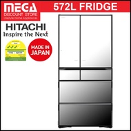 HITACHI R-ZXC740KS-X 572L SIDE-BY-SIDE DOOR FRIDGE (3 Ticks)