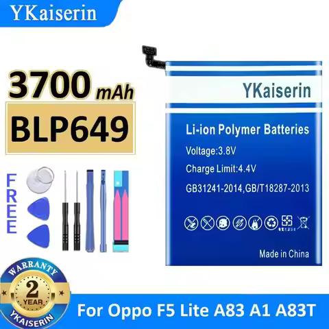 Premium Replacement Mobile Phone Battery 3700mAh For Oppo F5 Lite A83 A1 A83T BLP649