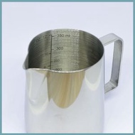 加厚不鏽鋼350毫升牛奶量杯測量器 拉花杯 咖啡打泡杯