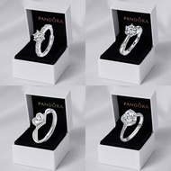 Pandora Inspired Ring with Missu Box Paper bag Promise Ring 925 Silver Engagement Adjustable Ring