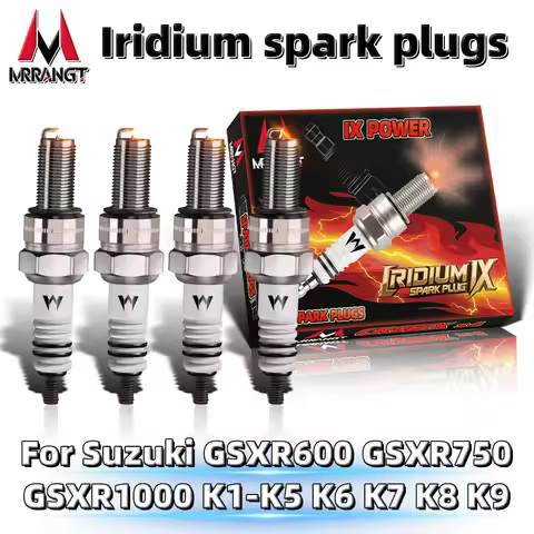 MRRANGT Iridium Spark Plugs Fit For Suzuki GSXR600 GSXR750 GSXR1000 GSX-R 600 750 1000 2001-2009 K1 