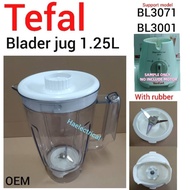 Blender Plastic Jug For Tefal BL3071 BL3001 BL30A1 BL3051 BL3071 BL3081 BL3091 BL3075 (1.25L)
