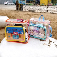 Dopamine Contrast Color beach Bag PVC pain Bag backpack Transparent Baby Bag Large Capacity backpack