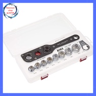 "ANEX Offset Adapter 19mm with Case - Multi-Set for Tight Spaces, Perfect for Nuts and Bolts"