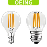 OEING LED Bulb 6W 4W 2W G45 Ping Pong LED Edison Filament Bulb E14 / E27 Warmwhite 3000k/ Coolwhite 