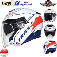 TRAX Helmet TG-263 Gloss White G3 (PSB Approved) Come with Free Helmet Bag