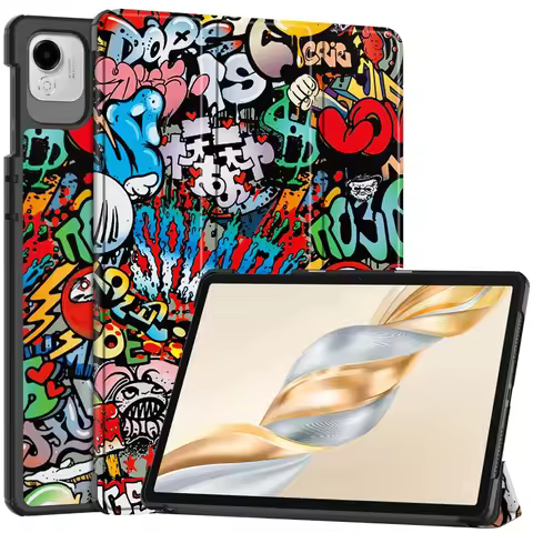 Trifold Magnetic Leather Stand Hard Tablet Cover For Honor Pad X9a Case 11.5 inch Funda For Honor Pa