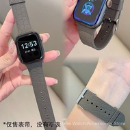 Leather Grain Silicone Watch Band For  Smart Watch S10 S9 S8 S7 Ultra2 SE 38/40/41mm 42/44/45/49mm F