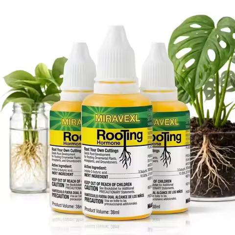 MIRAVEXL Liquid Rooting Hormone for Plant Cuttings, Fast Root Growth Stimulator Solution for Housepl