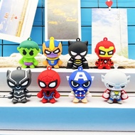 New Q-version Marvel Avengers keychain pendant Spider Man Batman Captain America figurine