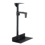 []-Universal PC Case Holder Under Desk Wall Side Mount CPU Stand Adjustable Computer Mainframe Hange