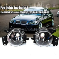 Pair M Sport Package Front Bumper Fog Lights Shell Cover Without Bulb for -BMW E60 E90 E92 E93 M-Tec