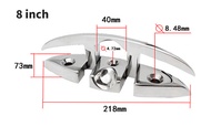 8" Folding Cleat Boat Accessories Save Space 316 Stainless Steel Mooring Dock Neat Cleat Marine Boat