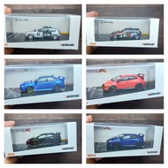 HONDA TARMAC CIVIC EG6 TYPE R MITSUBISHI LANCER EVOLUTION RUBBER TIRES WITH ACRYLIC BOX LIMITED