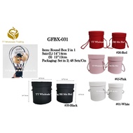 ROUND  BOX 2in1 (2pcs)- M'sia Ready Stock) (GFBX-031)