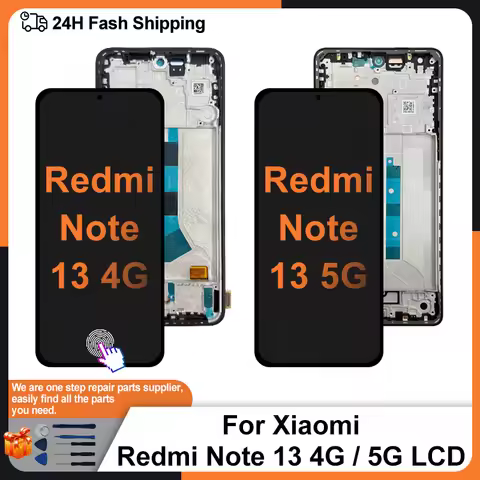 AMOLED For Redmi Note 13 5G Display 2312DRAABG Screen Touch Digitizer Assembly Parts For Redmi Note 