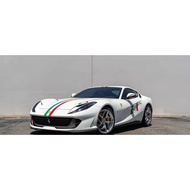 Ferrari 812 Car Stickers Latte Ferrari Italy Tricolor Cover Modified Stickers 458 488 F8 F12