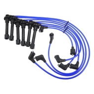ACROPIX Car Spark Plug Coil Wires Ignition Coil Harness Cable 7mm Fit for Honda Accord SOHC 3.0L V6 