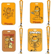 Kawaii Card Holder with Lanyard Ezlink cardholder kids gift Cartoon Garfield