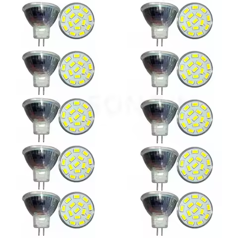 10PCS Super Bright MR11 led Bulb Light Dimmable lampada Decoration Ampoule Warm/White12V 9W 7W 5W 28