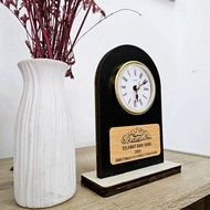LUS Mini Table Wish Clock Ukir Nama Jam Meja