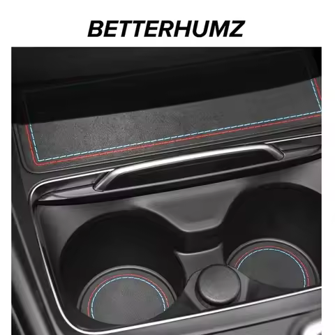 Betterhumz For BMW F30 F32 F34 F35 Car Cup Holder Anti-Slip Pad Storage Box Mat Suede Center Console
