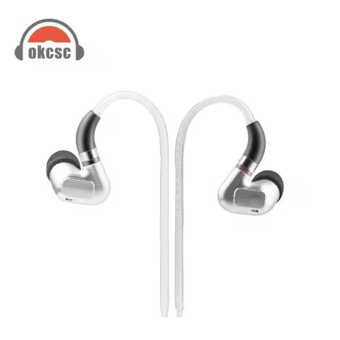 OKCSC IE900 HIFI Earphone MMCX 3.5mm Plug In Ear Monitor Headphones Sport Noise Cancelling Headset