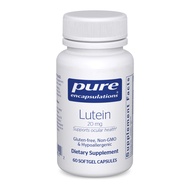 Lutein 20 mg | Hypoallergenic Antioxidant Support for Healthy Visual Function | 60 Softgel Capsules