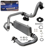 Intercooler + SSQV Sensor Flange Kit + BOV For VW Jetta GLI GL Golf GTI MK4 1.8T