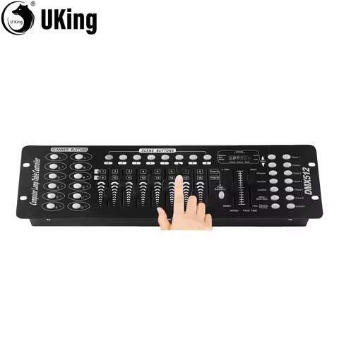 U`King DMX 512 Controller 192 Channel DMX Console Stage Light Console For Party DJ Disco Lights Show