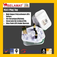 SELAMAT Plug Top 13A 15A White Black Plug Switches Plug