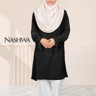 TUDIAA NASHWA Muslimah Blouse / Plus Size Blouse / Women Blouse / Baju Size Besar