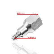 E61 Espresso Machine Pressure Gauge Adapter, 1/8" Internal Thread to M6 External Thread