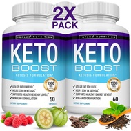 Keto Boost Diet Pills Ketosis Supplement - Natural Exogenous Keto Formula Support Energy & Focus, Ad