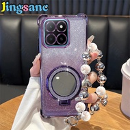 Jingsanc Ốp điện thoại cho Honor bảo vệ long lanh x5b/Honor x5b cộng với vỏ với vòng đeo tay gương g