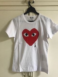 S 女裝 紅心 play CGD T-shirt  t tee 川久保玲
