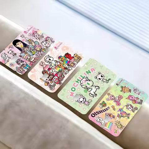 Japan Tokidoki Game Film Cover Sticker Case For Small Chip Credit Debit Card Front Side