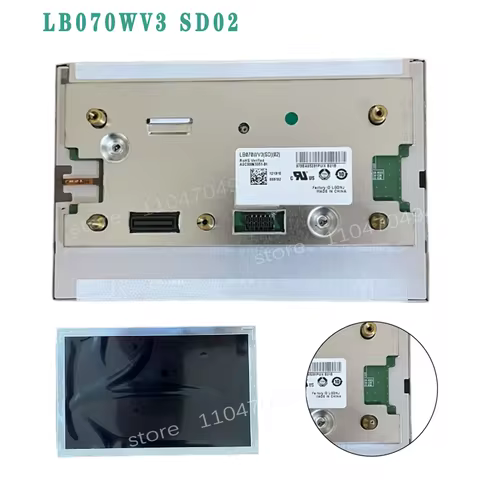 7" LCD display screen LB070WV3-SD02 LB070WV3(SD)(02) lcd modules for Mer ce desW204 car GPS navigati