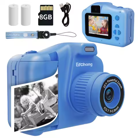 Children‘s Instant Printing Camera Kid Selfie Camera 10x Digital Zoom Kids Digital Photo Camera Vide