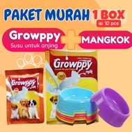Growppy Susu Anjing Susu Anak Anjing Susu Anjing Menyusui Paket Murah SUSU + MANGKOK