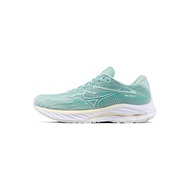 MIZUNO Wave Rider 27 Wide 女裝闊頭路跑鞋 - 淺藍/銀色