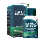HQ 99 Life Tiger Milk Mushroom Chewable Tablets (60 Tablets) | Boost Immune & Respiratory Health(60)