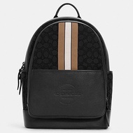 COACH C5389 Thompson Backpack In Signature Jacquard With Varsity Stripe