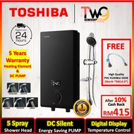 [WITH GIFT] Toshiba Instant Water Heater (WITH PUMP) With Splash & Flame Protection TWH-38MXPMY TWH-